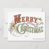 Vroege kerstcadeaukaart feestdagenkaart (Voorkant)