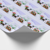 Vroege kerstcadeautjes cadeaupapier (Hoek)