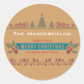 Vroege kerstcadeautjes Kerst stickers (Voorkant)