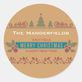 Vroege kerstcadeautjes Kerst stickers
