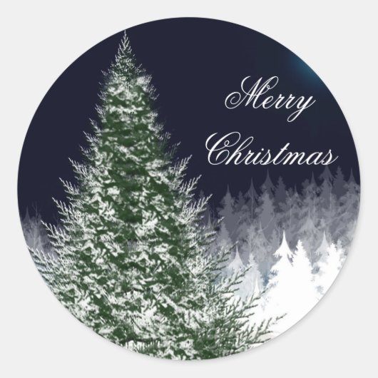 Vroege kerstcadeautjes voor vakantiekaart ronde sticker (Voorkant)