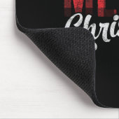 Vroege kerstcadefamilie Xmas Red Buffalo Muismat (Hoek)