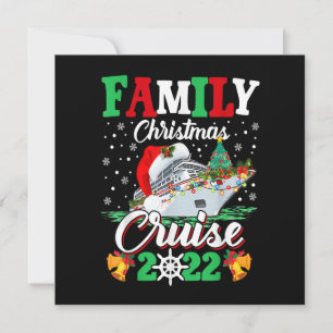 Vroege kerstcruise 2022 Funny van de familie Merry Kaart