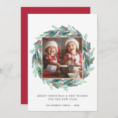 Vroege kerstdag Modern Foto Holiday (Voorkant / Achterkant)
