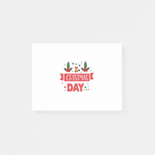 Vroege kerstdag post-it® notes (Voorkant)