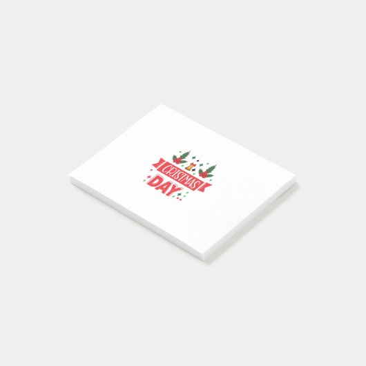 Vroege kerstdag post-it® notes (Schuin)