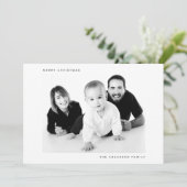 Vroege kerstfamilie Foto Afbeelding Holiday Kaart (Staand voorkant)