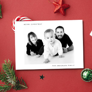 Vroege kerstfamilie Foto Afbeelding Holiday Kaart