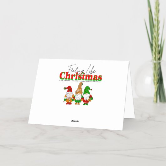 Vroege kerstfamilie Foto Gold Folie Feestdagenkaart (Achterkant)