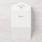 Vroege kerstfamilie update unieke vakantiekaart all in one uitnodiging (Buitenkant)