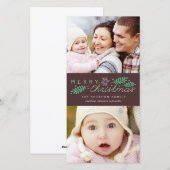 Vroege kerstfeestdag 2-fotokaart feestdagenkaart (Voorkant / Achterkant)