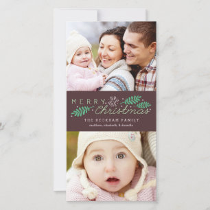 Vroege kerstfeestdag 2-fotokaart feestdagenkaart