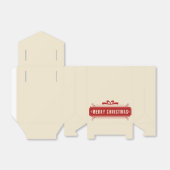 Vroege kerstfeestdag bedankdoosjes (Uitgevouwen)