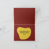 Vroege kerstfeestdag bedankkaart (Binnen)