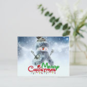 Vroege kerstfeestdag briefkaart (Staand voorkant)