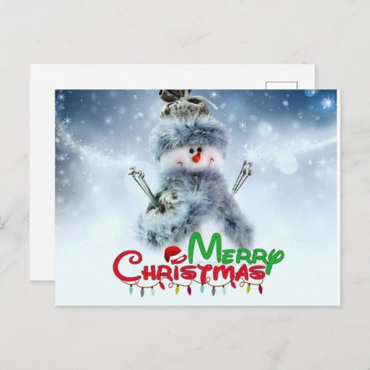 Vroege kerstfeestdag briefkaart (Voorkant / Achterkant)