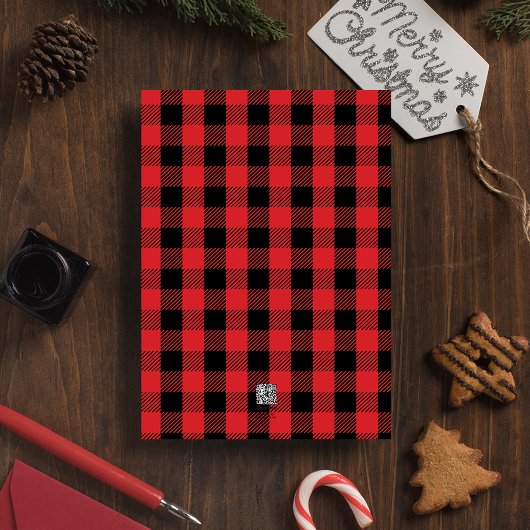 Vroege kerstfeestdag Buffalo Eenvoudig controleren Feestdagenkaart