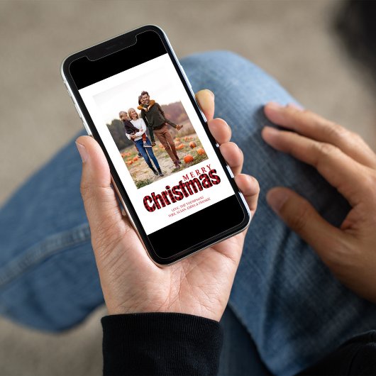 Vroege kerstfeestdag Buffalo Eenvoudig controleren Feestdagenkaart