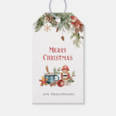 Vroege kerstfeestdag cadeaulabel (Voorkant)
