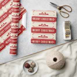 Vroege kerstfeestdag cadeaupapier