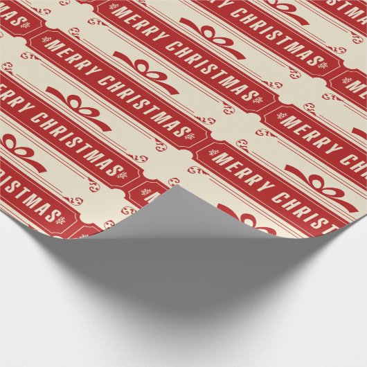 Vroege kerstfeestdag cadeaupapier (Hoek)