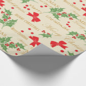 Vroege kerstfeestdag cadeaupapier (Hoek)