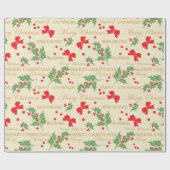 Vroege kerstfeestdag cadeaupapier (Vlak)