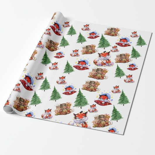 Vroege kerstfeestdag cadeaupapier