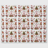 Vroege kerstfeestdag cadeaupapier (Vlak)