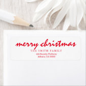 Vroege kerstfeestdag etiket (Insitu)