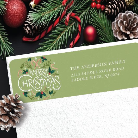 Vroege kerstfeestdag etiket