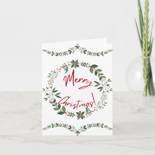 Vroege kerstfeestdag feestdagen kaart (Voorkant)