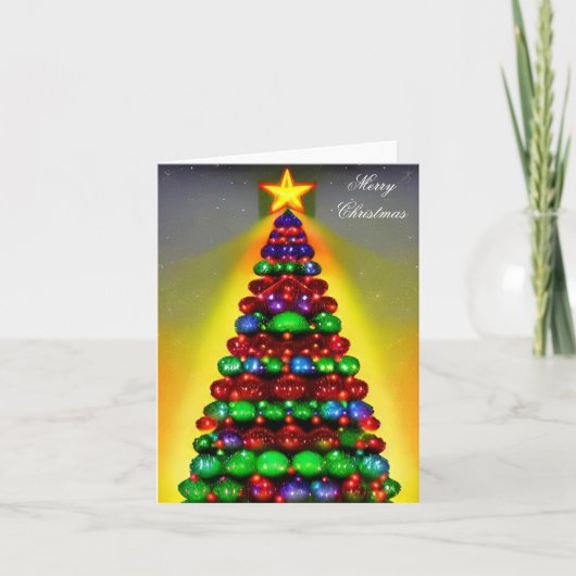 Vroege kerstfeestdag feestdagen kaart (Voorkant)