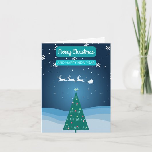 Vroege kerstfeestdag feestdagen kaart (Voorkant)