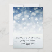 Vroege kerstfeestdag feestdagenkaart (Achterkant)