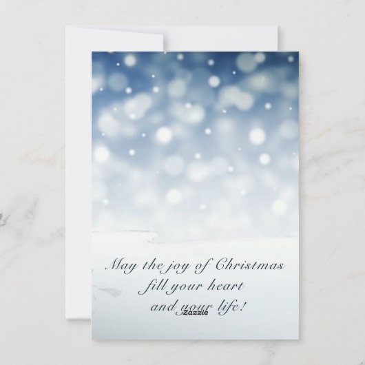 Vroege kerstfeestdag feestdagenkaart (Achterkant)