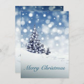 Vroege kerstfeestdag feestdagenkaart (Voorkant / Achterkant)