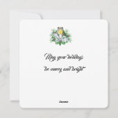 Vroege kerstfeestdag feestdagenkaart (Achterkant)