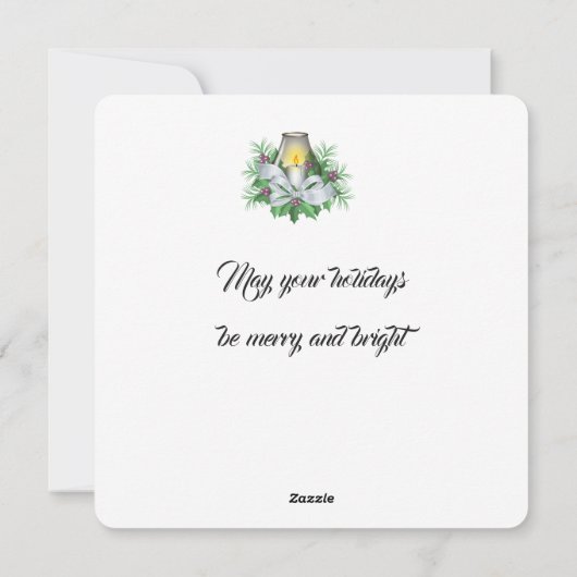 Vroege kerstfeestdag feestdagenkaart (Achterkant)