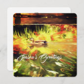 Vroege kerstfeestdag feestdagenkaart (Voorkant / Achterkant)