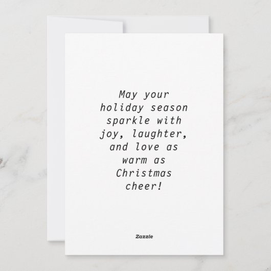 Vroege kerstfeestdag feestdagenkaart (Achterkant)