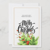 Vroege kerstfeestdag feestdagenkaart (Voorkant)