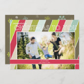 Vroege kerstfeestdag feestdagenkaart (Voorkant / Achterkant)