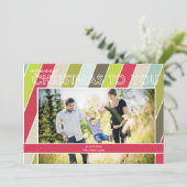 Vroege kerstfeestdag feestdagenkaart (Staand voorkant)