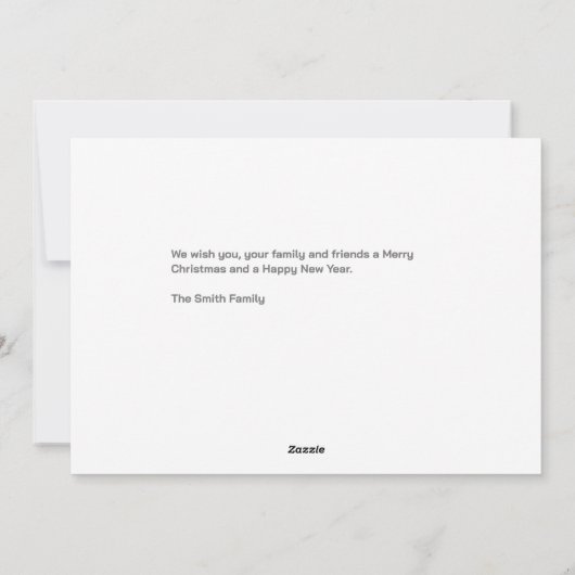 Vroege kerstfeestdag feestdagenkaart (Achterkant)