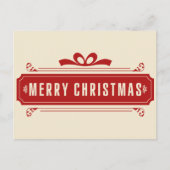 Vroege kerstfeestdag feestdagenkaart (Voorkant)