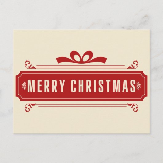 Vroege kerstfeestdag feestdagenkaart (Voorkant)