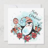 Vroege kerstfeestdag feestdagenkaart (Voorkant)