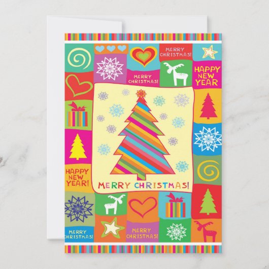 Vroege kerstfeestdag feestdagenkaart (Voorkant)