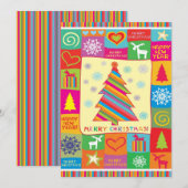 Vroege kerstfeestdag feestdagenkaart (Voorkant / Achterkant)